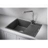 Кухонная мойка GRANULA GR-6501 графит (черно-серый) 6501 GPAFIT