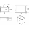 Кухонная мойка GRANULA KS-7308R ЧЕРНЫЙ RINZER 7308R CHEPHYII